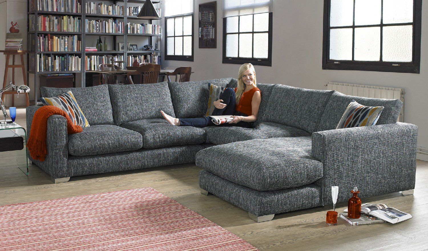 Majestic Fabricsofa | Sofa, Fabric Sofa, Charcoal Sofa With Regard To Katie Charcoal Sofas (View 15 of 15)