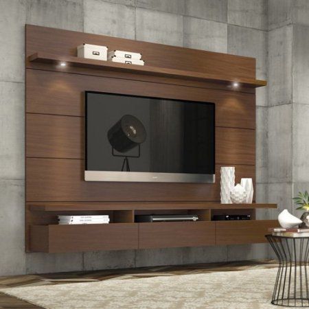 Manhattan Comfort Cabrini Theater Entertainment Center For Current Tv Stands With 2 Open Shelves 2 Drawers High Gloss Tv Unis (View 15 of 15)