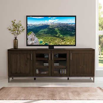 Media Console, Abbyson Living Throughout Most Popular Reclaimed Wood And Metal Tv Stands (View 4 of 15)