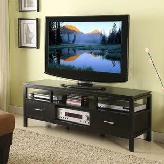 Media Storage Black Wood 60 Inch Tv Stand – 15149157 With Regard To Recent Bromley Grey Tv Stands (Photo 14 of 15)