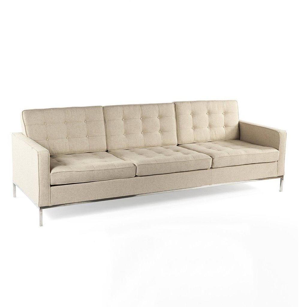 Mid Century Modern Reproduction Mid Century Tufted Sofa Pertaining To Florence Mid Century Modern Velvet Right Sectional Sofas (View 14 of 15)