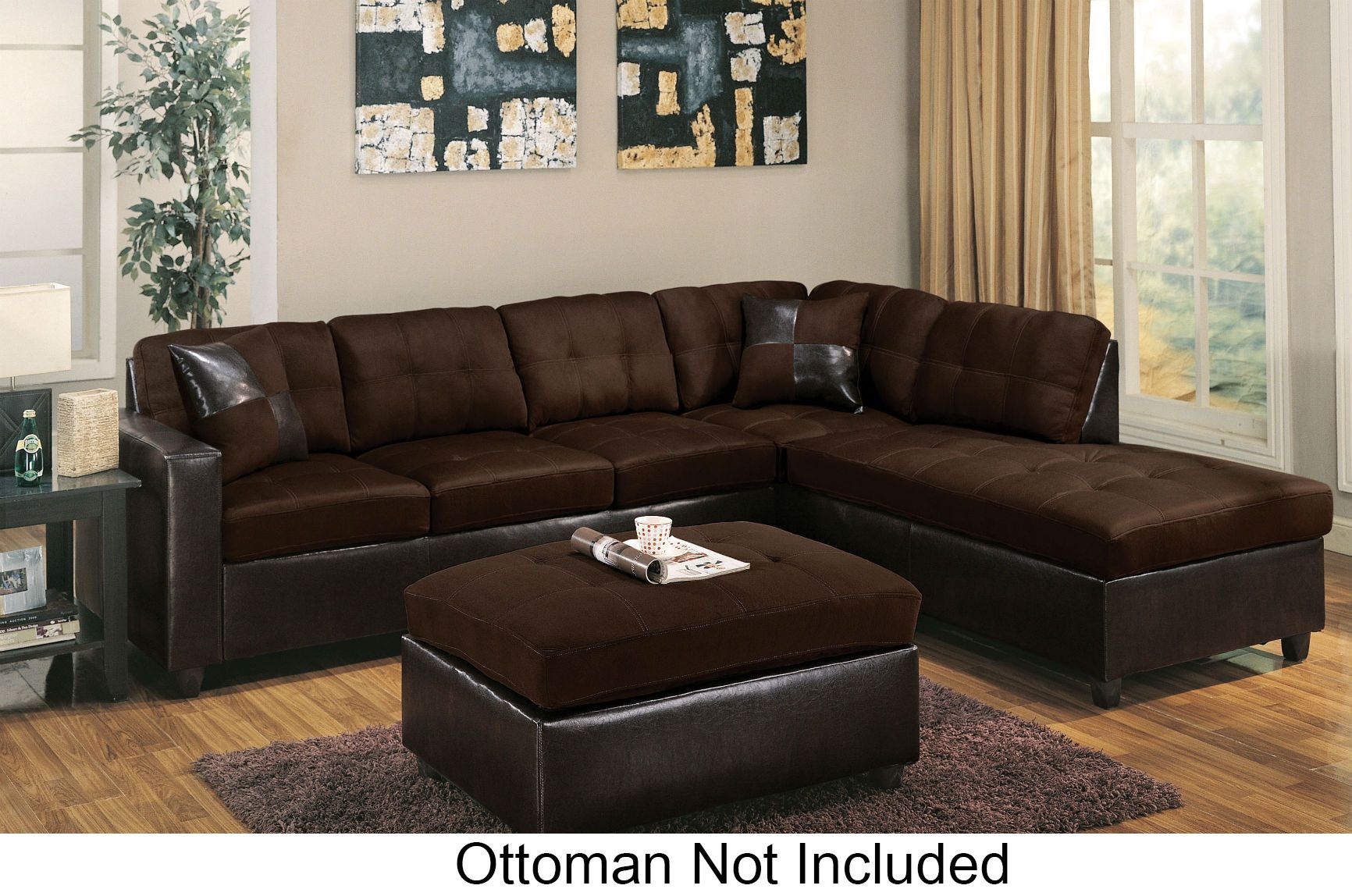 Milano 51325 Reversible Sectional With Chaise 3 Seater For Clifton Reversible Sectional Sofas With Pillows (View 3 of 15)