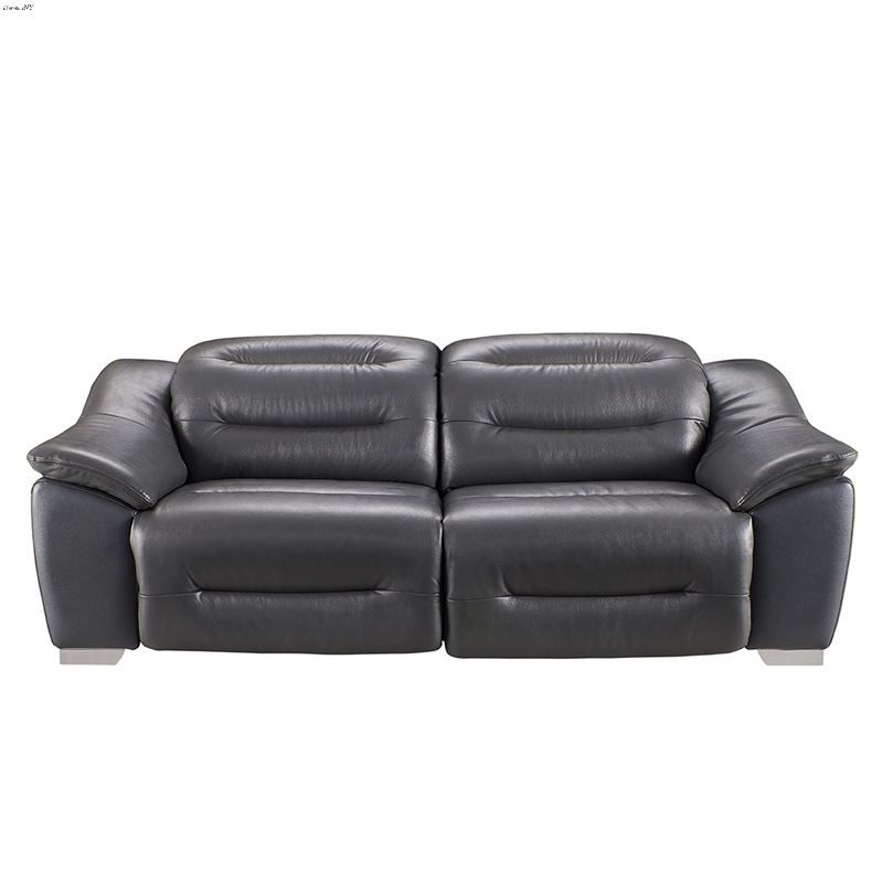 Modern 972 Dark Grey Leather Power Reclining Sofaesf Intended For Pacifica Gray Power Reclining Sofas (View 9 of 15)