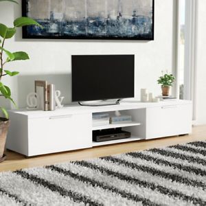 Modern Low Profile Tv Media Stand Glossy Entertainment Pertaining To Fashionable Chromium Extra Wide Tv Unit Stands (View 7 of 15)