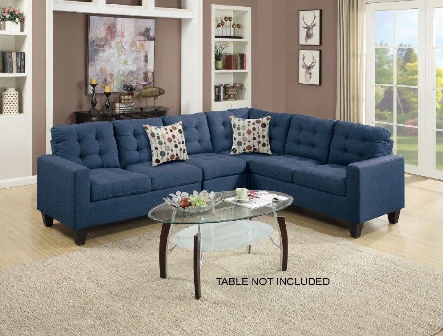 Modern Navy Blue Modular Sectional Couch Sofa Set | Ebay Intended For Paul Modular Sectional Sofas Blue (View 11 of 15)