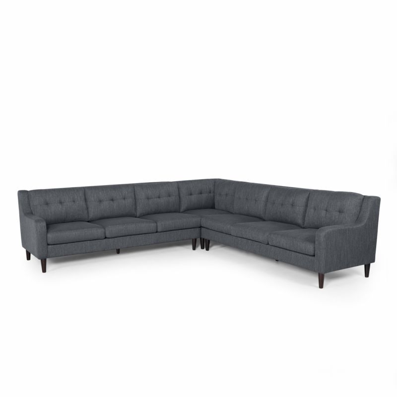 Modern Sofas And Sectionals | Homethreads Regarding 130" Stockton Sectional Couches With Double Chaise Lounge Herringbone Fabric (View 14 of 15)