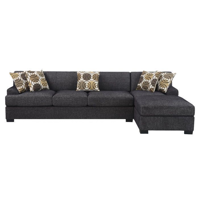 Montreal Sectional Sofa | Sectional Sofa With Chaise With Regard To 2pc Connel Modern Chaise Sectional Sofas Black (View 13 of 15)