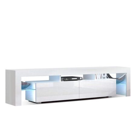 Most Current Glass Shelf With Tv Stands Throughout Artiss 189Cm Rgb Led Tv Stand Cabinet Entertainment Unit (View 10 of 15)
