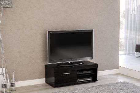 Most Popular Edgeware Small Tv Stands Within Birlea Edgeware Living Room Furniture – Small Tv Unit – Black (Photo 1 of 14)