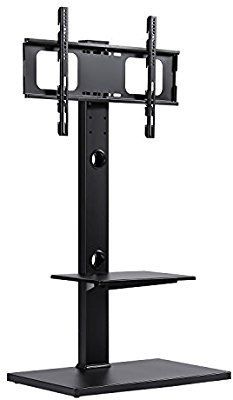Most Popular Swivel Floor Tv Stands Height Adjustable For Amazon: Rfiver Swivel Floor Tv Stand With Mount And (Photo 7 of 15)