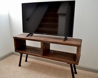 Most Popular Urban Rustic Tv Stands For Industrial Tv Stand Media Console Bookshelf Rustic Tv (View 8 of 15)