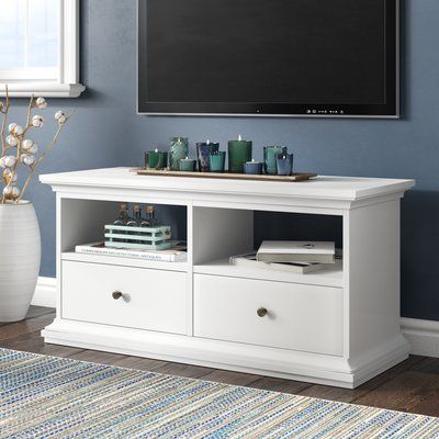 Most Recent Conrad Metal/Glass Corner Tv Stands For Beachcrest Home Mathew Tv Stand For Tvs Up To 43" (View 5 of 15)