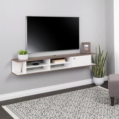 Most Recent Ezlynn Floating Tv Stands For Tvs Up To 75&quot; In Prepac 70 In (View 14 of 15)