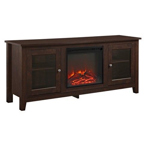 Most Recently Released Jowers Tv Stands For Tvs Up To 65" Regarding Cozy Glass Door Fireplace Tv Stand For Tvs Up To 65 (Photo 10 of 15)