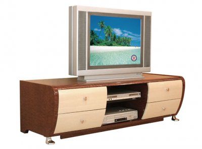 Most Recently Released Mainstays Tv Stands For Tvs With Multiple Colors Intended For Two Tone Contemporary Tv Stand With Drawers (Photo 2 of 15)