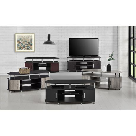 Most Up To Date Ameriwood Home Carson Tv Stands With Multiple Finishes Pertaining To Carson Corner Tv Stand For Tvs Up To 50", Black/cherry (View 7 of 15)