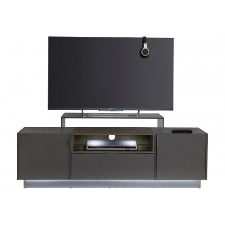 Most Up To Date Boston Tv Stands Pertaining To Washington 160Cm Grey Tv Unit With Lights – Tv Stands (View 11 of 15)