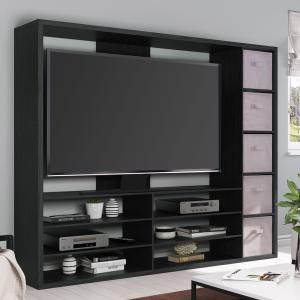Most Up To Date Mainstays Parsons Tv Stands With Multiple Finishes Throughout Mainstays Entertainment Center For Tvs Up To 55″, Ideal Tv (View 10 of 15)