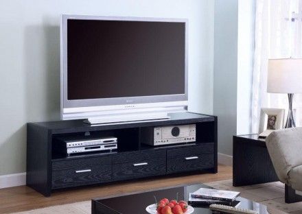 Most Up To Date Modern Black Tv Stands On Wheels Within Black Tv Console 700645 – 1stopbedrooms (View 2 of 15)