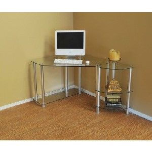Most Up To Date Space Saving Black Tall Tv Stands With Glass Base With Regard To Small Corner Computer Desk • Stone's Finds (View 6 of 15)