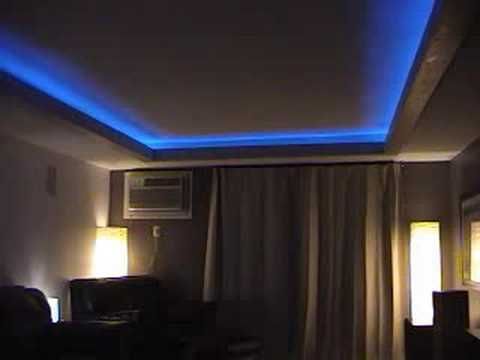 Newest Bromley Blue Wide Tv Stands Regarding 3 Color Led Ropelight – Youtube (View 6 of 15)