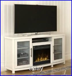Newest Chicago Tv Stands For Tvs Up To 70" With Fireplace Included Inside Electric Fireplace Entertainment Center White Media Tv (View 5 of 15)