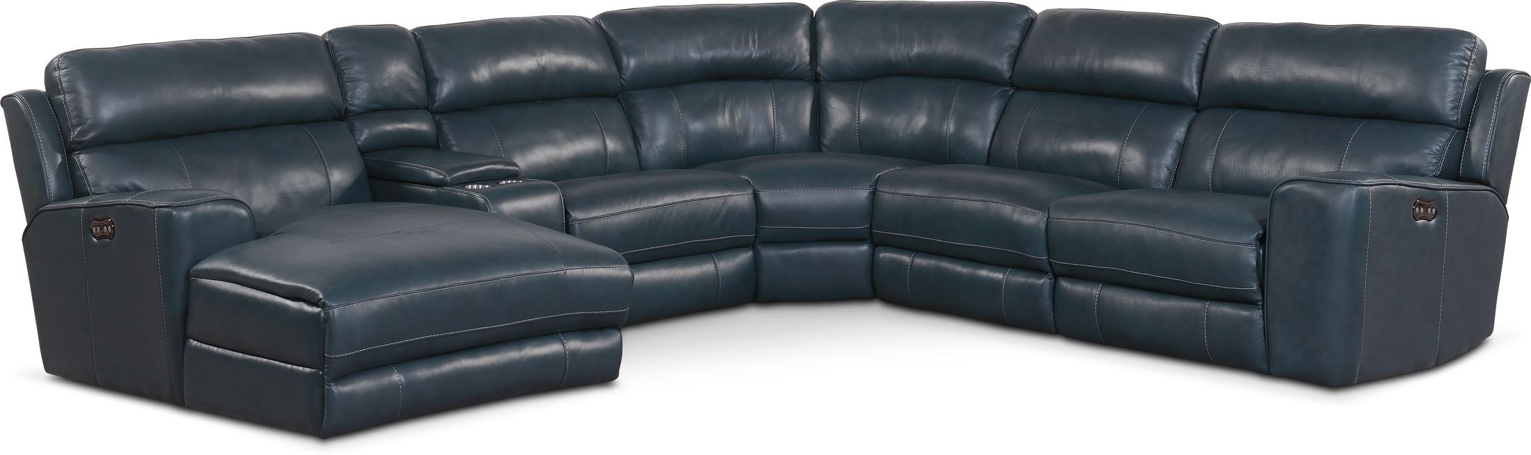 Newport 6 Piece Dual Power Reclining Sectional With Chaise For Forte Gray Power Reclining Sofas (View 9 of 15)
