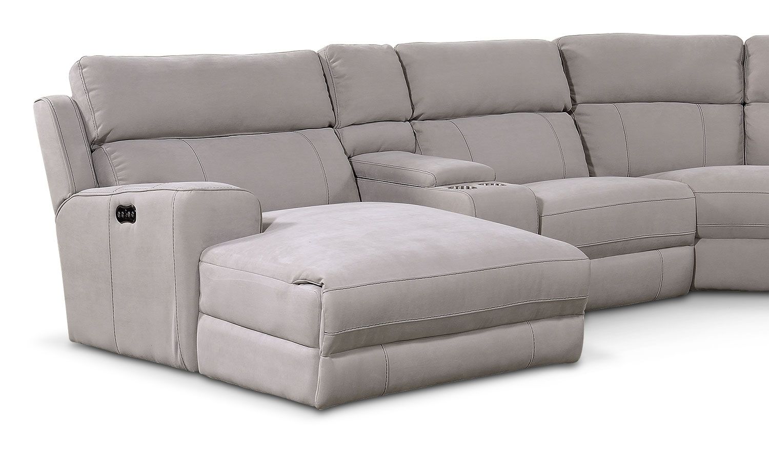 Newport 6 Piece Power Reclining Sectional With Left Facing Intended For Copenhagen Reclining Sectional Sofas With Left Storage Chaise (Photo 9 of 15)