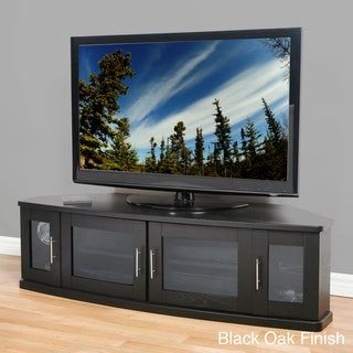 Newport Corner Wood 60 Inch Tv Stand – Overstock™ Shopping Inside Most Recent Camden Corner Tv Stands For Tvs Up To 60" (View 14 of 15)