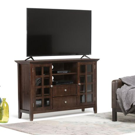 Normandy Solid Wood 53 Inch Wide Rustic Tv Media Stand In Throughout Current Anya Wide Tv Stands (View 2 of 15)