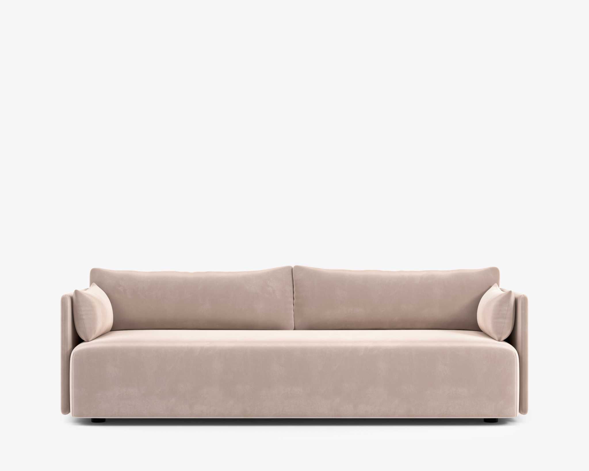 Olsen Sofa – Plush Velvet – Blush | Rove Concepts, Sofa Within Annette Navy Sofas (View 5 of 15)