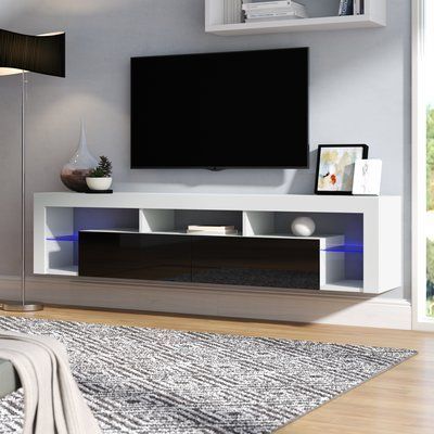 Orren Ellis Floating Milano Böttcher Wall Mounted Floating Within Latest Evelynn Tv Stands For Tvs Up To 60&quot; (View 3 of 15)