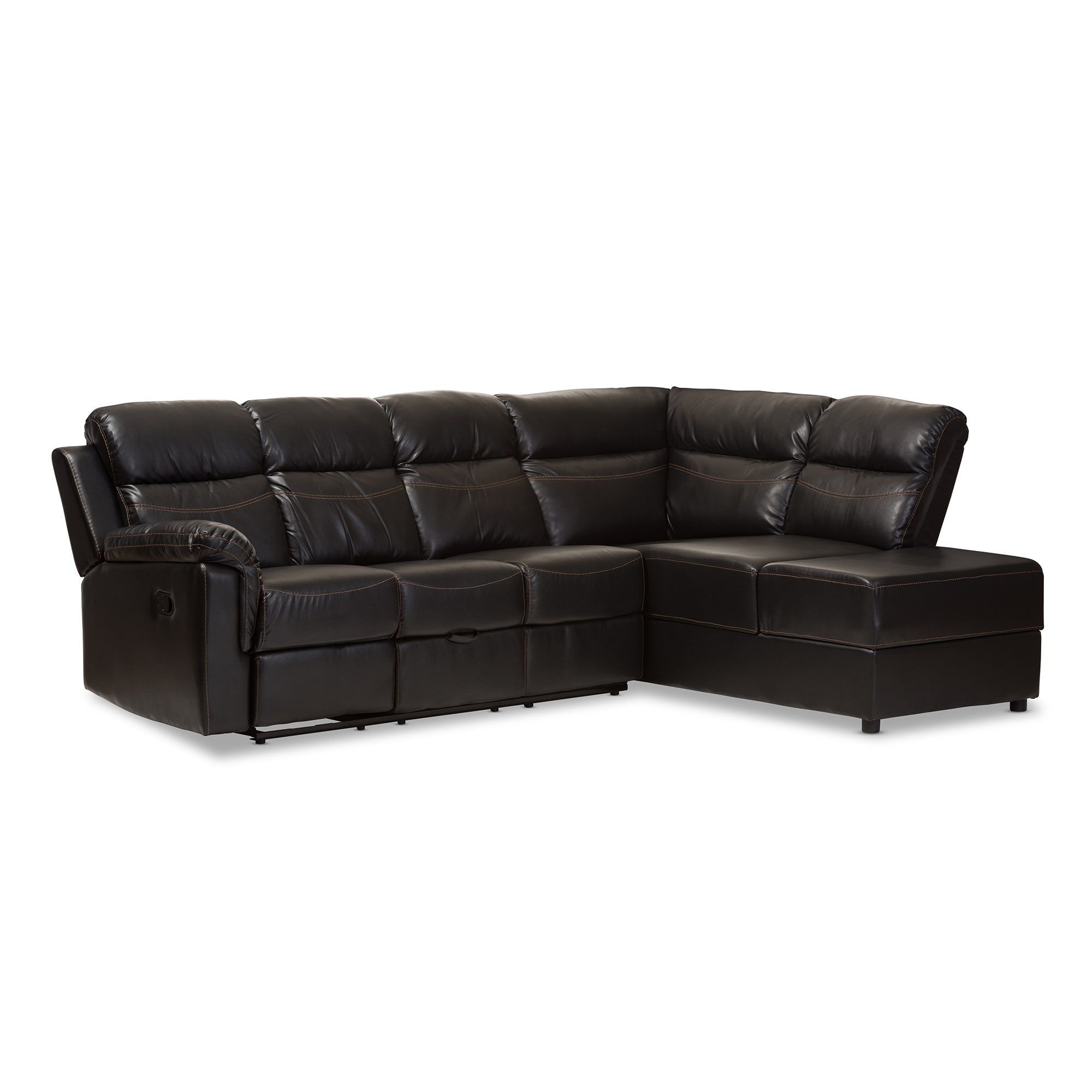 Our Best Living Room Furniture Deals | Storage Chaise With 2Pc Burland Contemporary Sectional Sofas Charcoal (View 6 of 15)