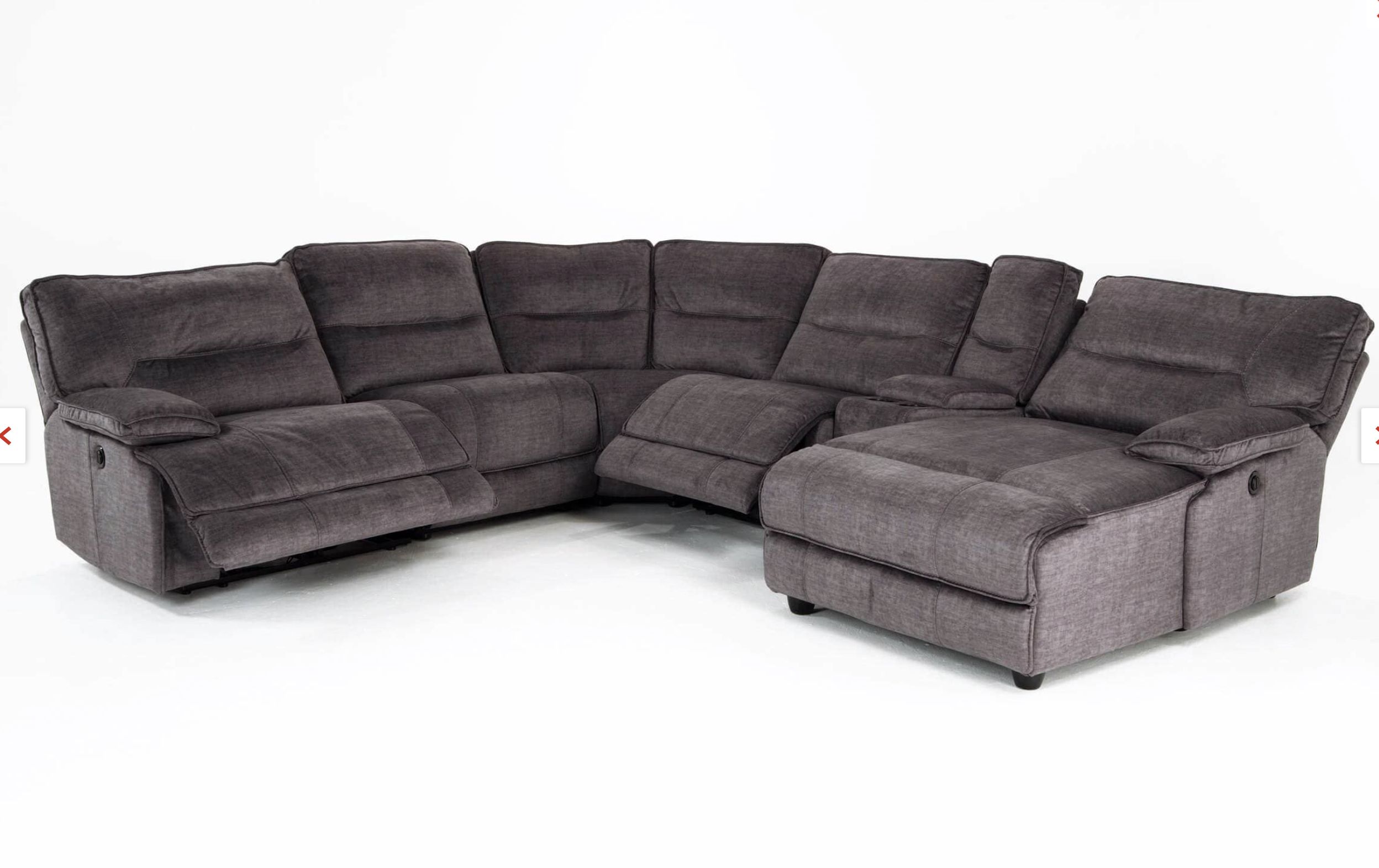 Pacifica Gray 6 Piece Power Reclining Left Arm Facing With Pacifica Gray Power Reclining Sofas (View 5 of 15)