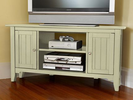 Painted Cottage Corner Tv Stand (View 2 of 15)