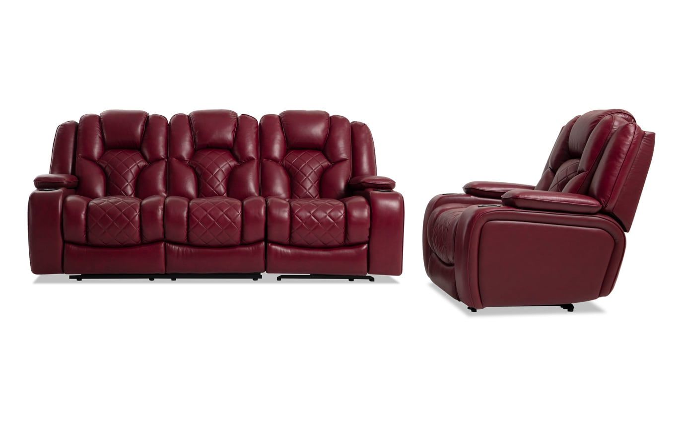 Panther Fire Leather Dual Power Reclining Sofa – Latest Intended For Panther Fire Leather Dual Power Reclining Sofas (View 2 of 15)