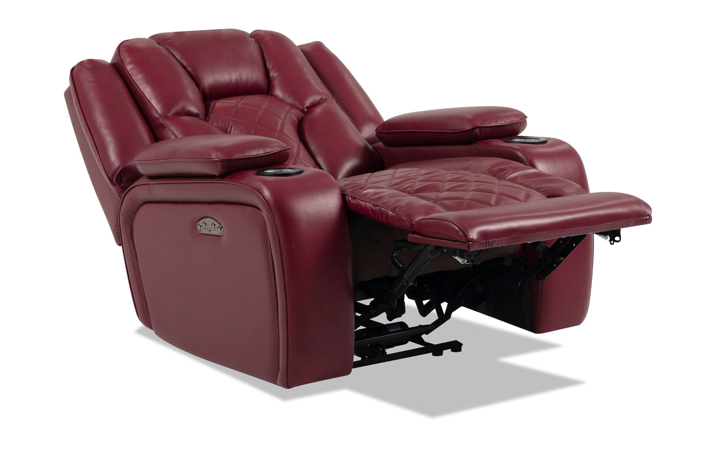 Panther Fire Leather Dual Power Reclining Sofa – Latest Throughout Panther Fire Leather Dual Power Reclining Sofas (View 1 of 15)