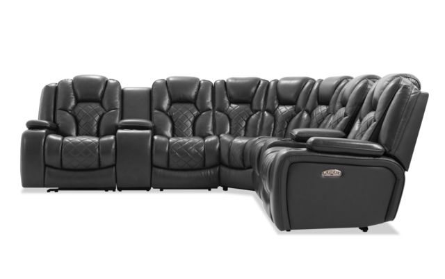 Panther Leather Power Reclining Sofa Console Loveseat For Panther Fire Leather Dual Power Reclining Sofas (View 8 of 15)
