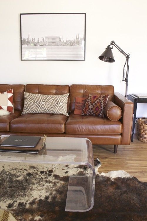 Pin On Southwest Mid Century With Regard To Florence Mid Century Modern Right Sectional Sofas Cognac Tan (View 7 of 15)