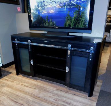 Platinum Tv Stand With Frosted Glass Doors (View 3 of 15)