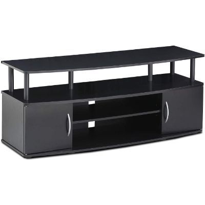 Popular Furinno Jaya Large Tv Stands With Storage Bin Inside 10 Best Tv Stand Reviews For 2021 – Betterlife (View 2 of 15)
