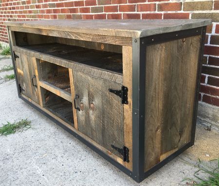 Popular Reclaimed Wood And Metal Tv Stands Intended For Buy Handmade Rustic Industrial Reclaimed Wood (Photo 8 of 15)