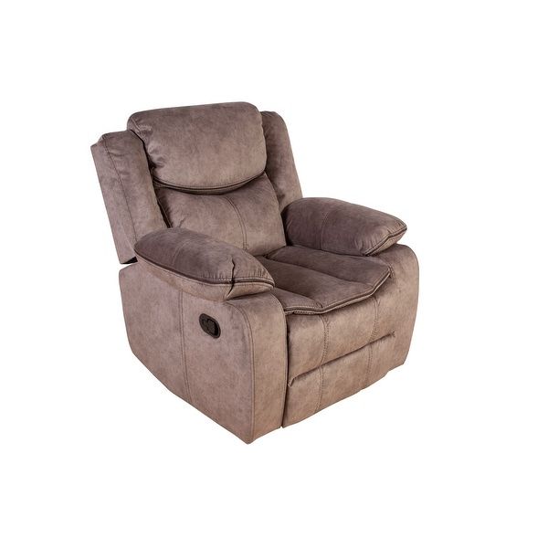 Porter Designs Logan Contemporary Microfiber Glider In Colby Manual Reclining Sofas (View 6 of 15)