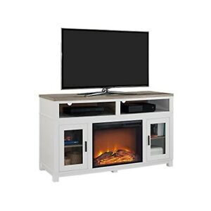 Preferred Corner Tv Stands For Tvs Up To 60" Regarding Ameriwood Home Carver Electric Fireplace Tv Stand For Tvs (View 13 of 15)