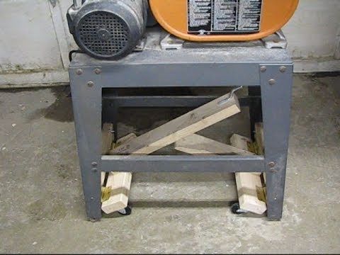 Preferred Mobile Tv Stands With Lockable Wheels For Corner With Regard To Lever Action Mobile Bandsaw Base – Youtube (View 4 of 15)