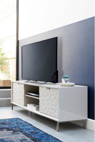 Preferred Wide Tv Cabinets Intended For Buy Mode Grey Gloss Wide Tv Stand From The Next Uk Online Shop (View 15 of 15)