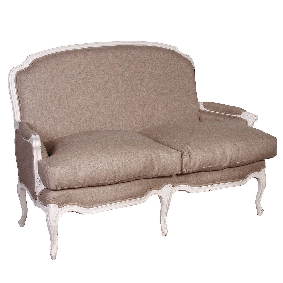 Provencal Linen Sofa | French Furniture Bedroom, Furniture With Setoril Modern Sectional Sofa Swith Chaise Woven Linen (View 13 of 15)