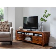 Recent Bella Tv Stands For Solid Sheesham Wood Television Stand (View 8 of 15)