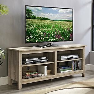Recent Hal Tv Stands For Tvs Up To 60&quot; With Natural Wood Tv Stand Fits 60 Inch Tv Entertainment (View 6 of 15)