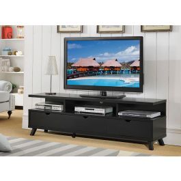 Recent Kinsella Tv Stands For Tvs Up To 70&quot; Inside Lanie 70 Inch Black Tv Stand (View 12 of 15)